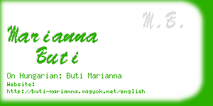 marianna buti business card